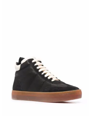 Officine Creative Kombined ハイトップ レザー スニーカー ブラック - サムネイル2