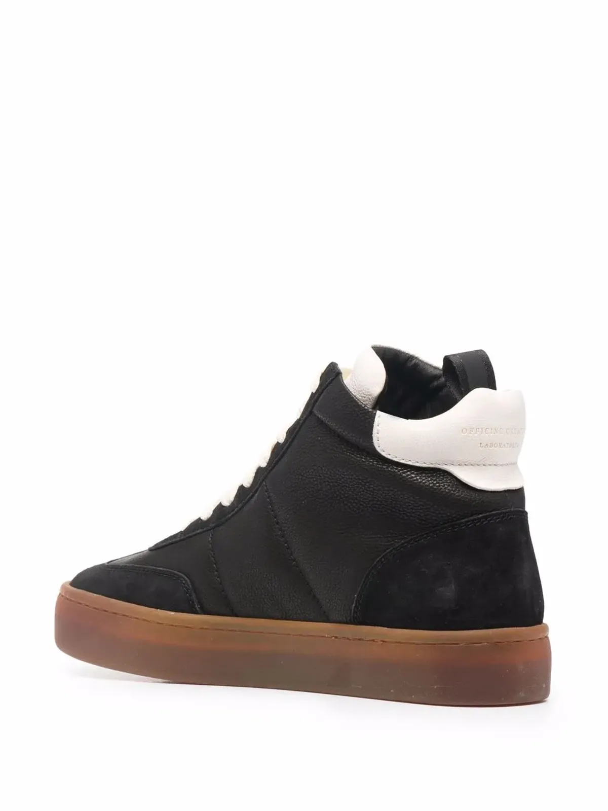 Officine Creative Kombined ハイトップ レザー スニーカー ブラック - 画像3