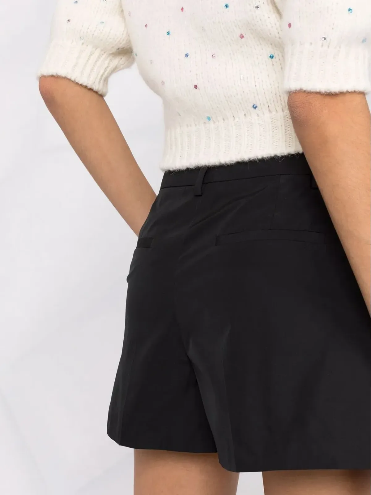 RED Valentino テーラード ミッドライズショーツ - ブラック - 画像4