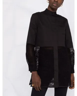 Ferragamo ロングライン コルドネット レースシャツ - サムネイル3