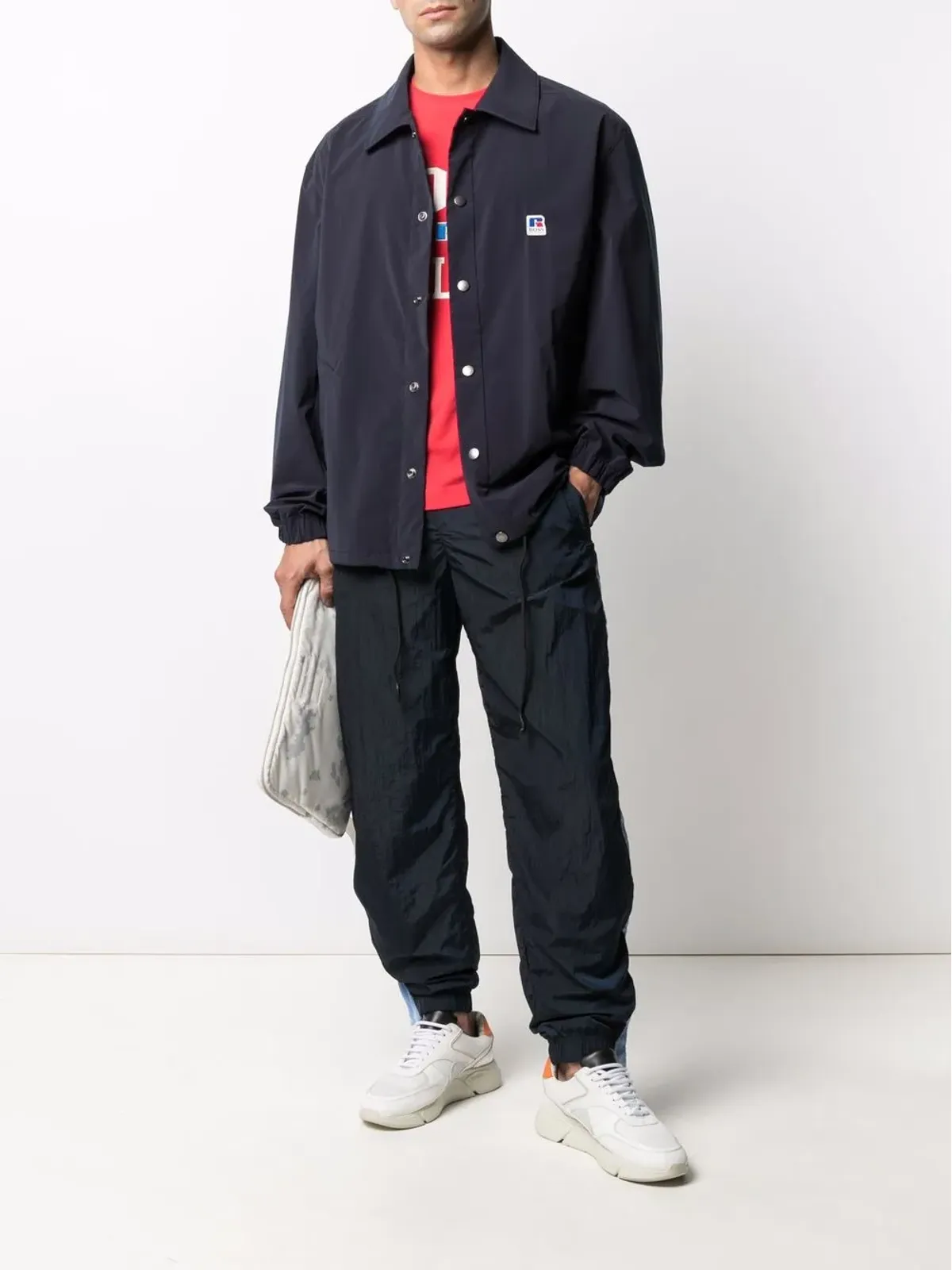 BOSS ロゴパッチ付き ライトウェイト シャツジャケット - 画像2