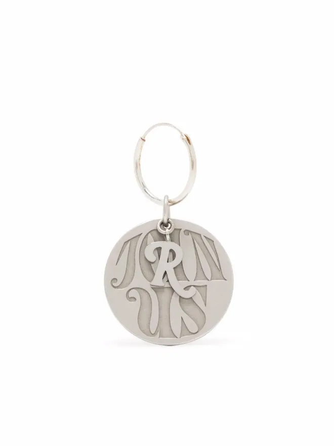 Raf Simons Raf Simons Join Us サークルチャーム 片耳イヤリング - シルバーの商品画像