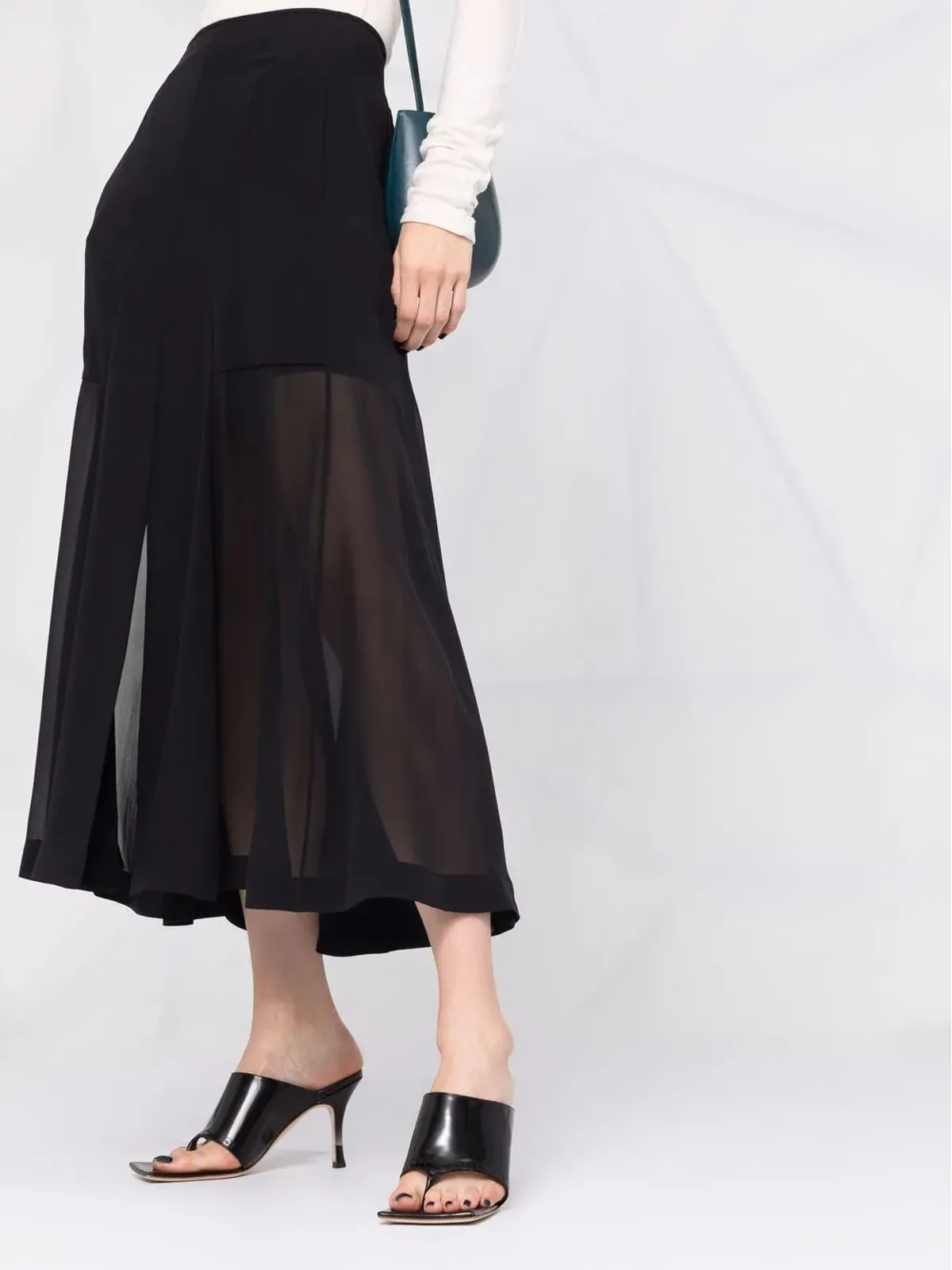 Ferragamo ハイウエスト ミディスカート - 画像5