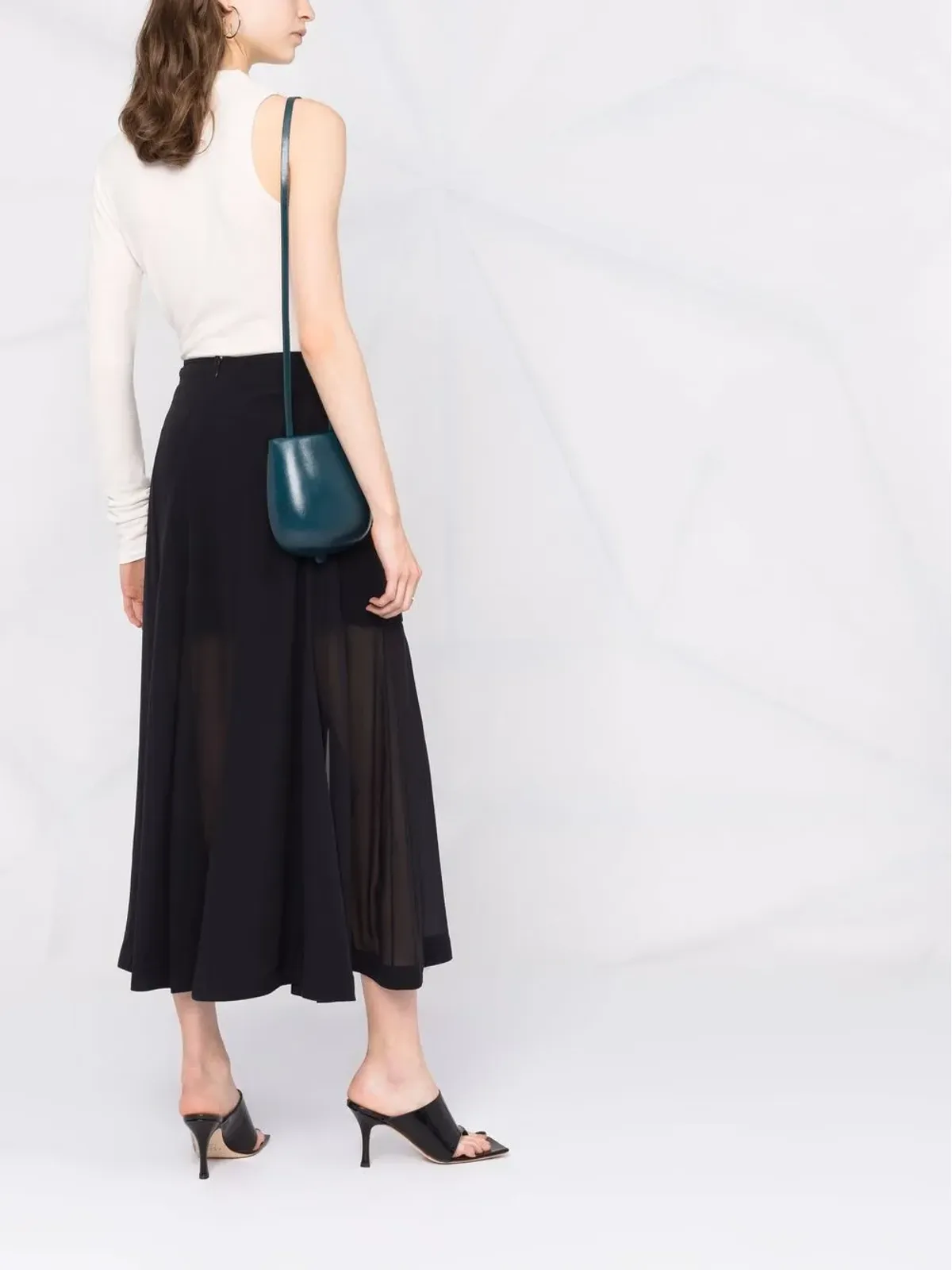 Ferragamo ハイウエスト ミディスカート - 画像4