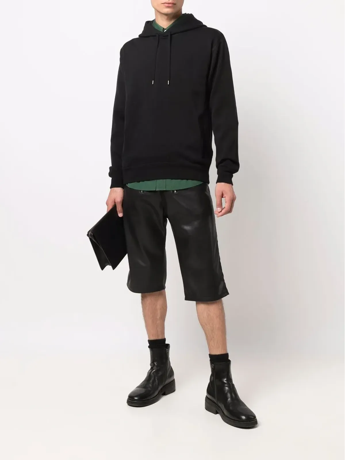 Ferragamo 長袖コットンフーディー - ブラック - 画像2