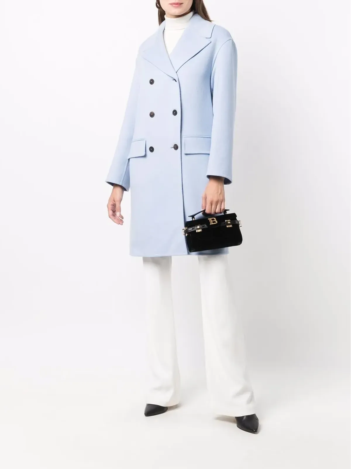 Ferragamo ダブルブレストボタンコート - 画像2