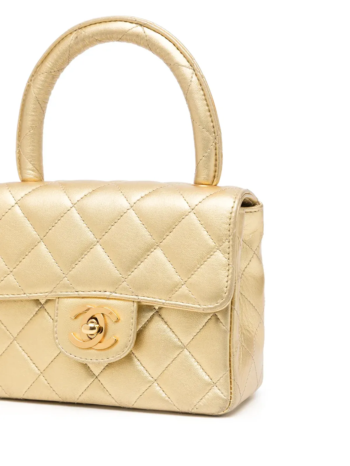 CHANEL ビンテージ 1992年 ミクロ・クラシック・フラップバッグ - 画像5