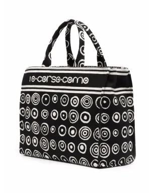 10 CORSO COMO グラフィックプリント キャンバス トート - サムネイル3