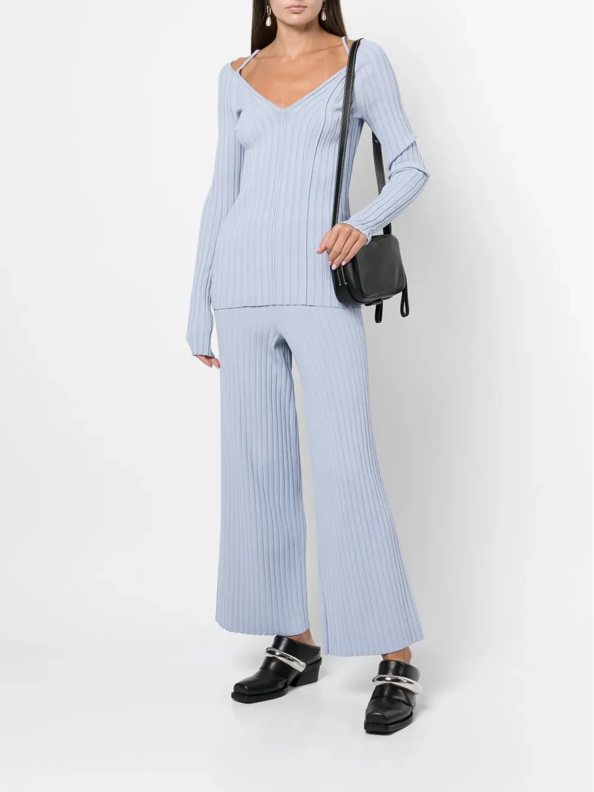 Proenza Schouler White Label ライトウェイトリブニットパンツ - 画像2