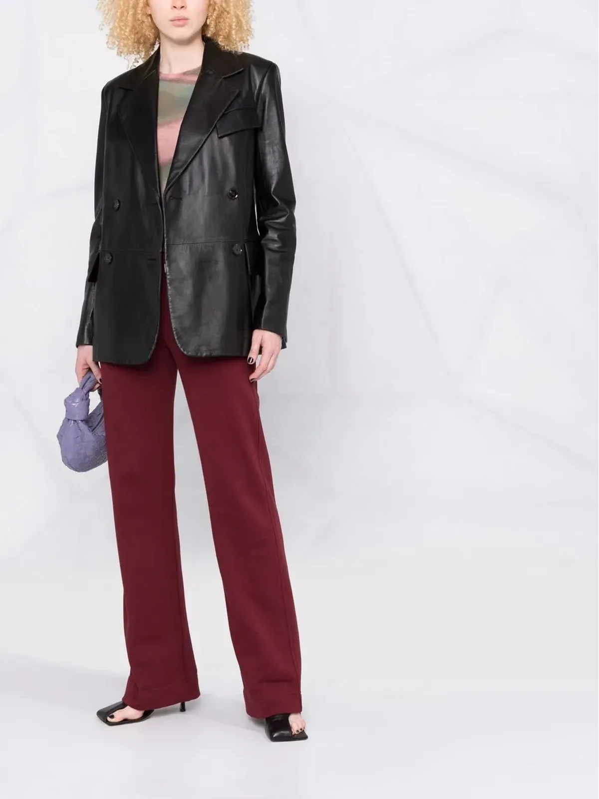 Proenza Schouler シングルブレスト レザーブレザー - 画像2