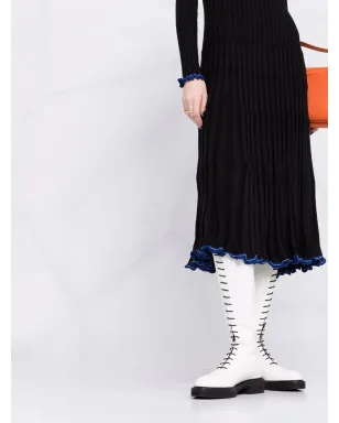 Proenza Schouler Vネック シルク混紡ドレス（ブラック） - サムネイル5