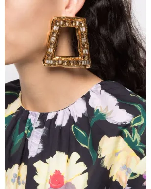Marni クリスタル装飾の片耳ピアス - ゴールド - サムネイル2