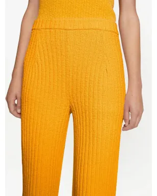 Proenza Schouler メランジュブークレ・フレアパンツ - イエロー - サムネイル5
