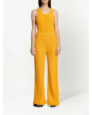 Proenza Schouler メランジュブークレ・フレアパンツ - イエロー - サムネイル2