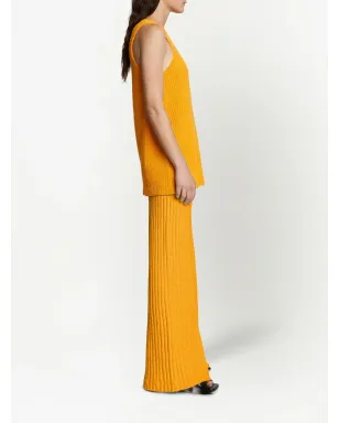 Proenza Schouler メランジュブークレ・フレアパンツ - イエロー - サムネイル3