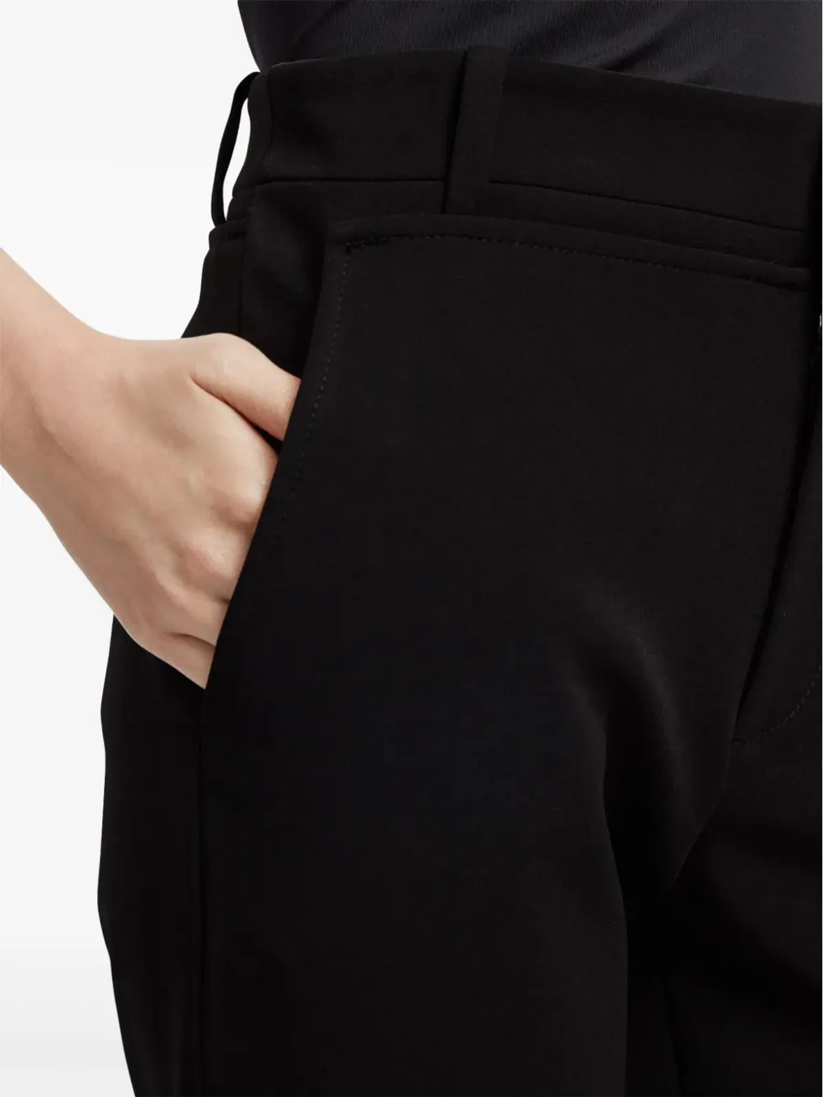 Proenza Schouler White Label ミッドライズストレートレッグパンツ - ブラック - 画像5