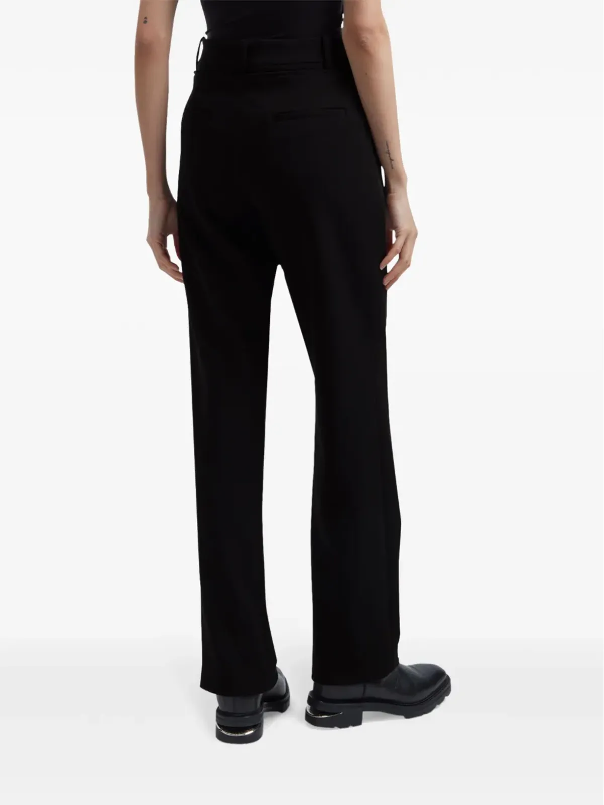 Proenza Schouler White Label ミッドライズストレートレッグパンツ - ブラック - 画像4