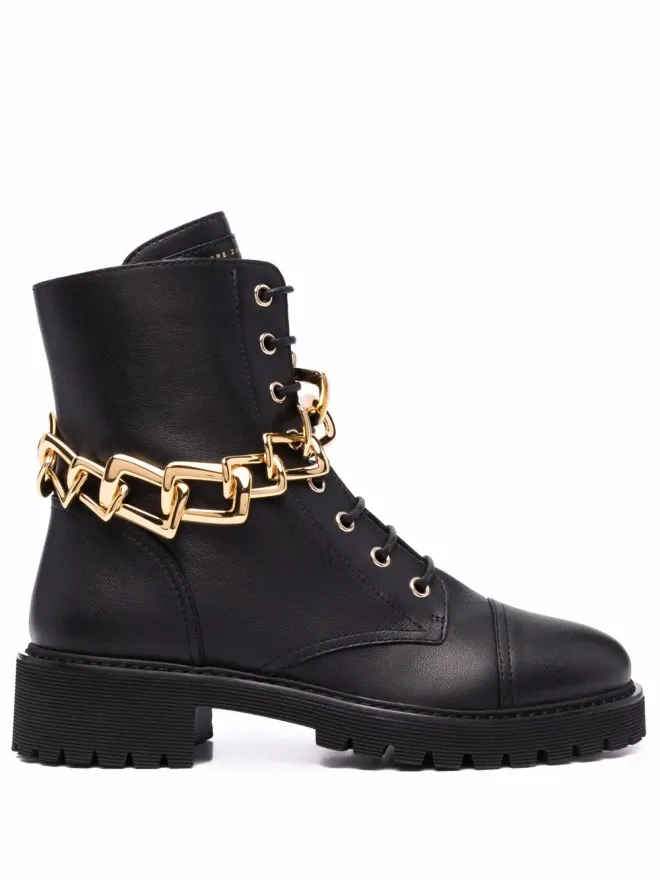 Giuseppe Zanotti Giuseppe Zanotti レースアップレザーブーツの商品画像