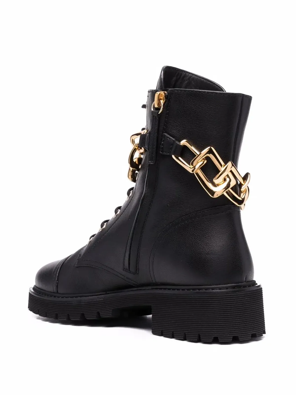 Giuseppe Zanotti レースアップレザーブーツ - 画像3