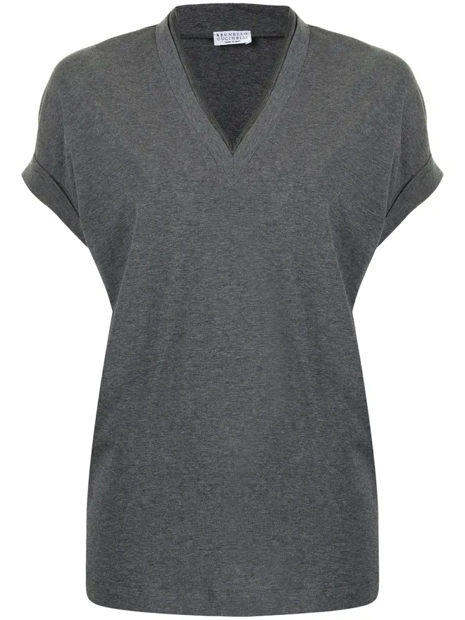 Brunello Cucinelli Brunello Cucinelli キャップスリーブニットトップの商品画像