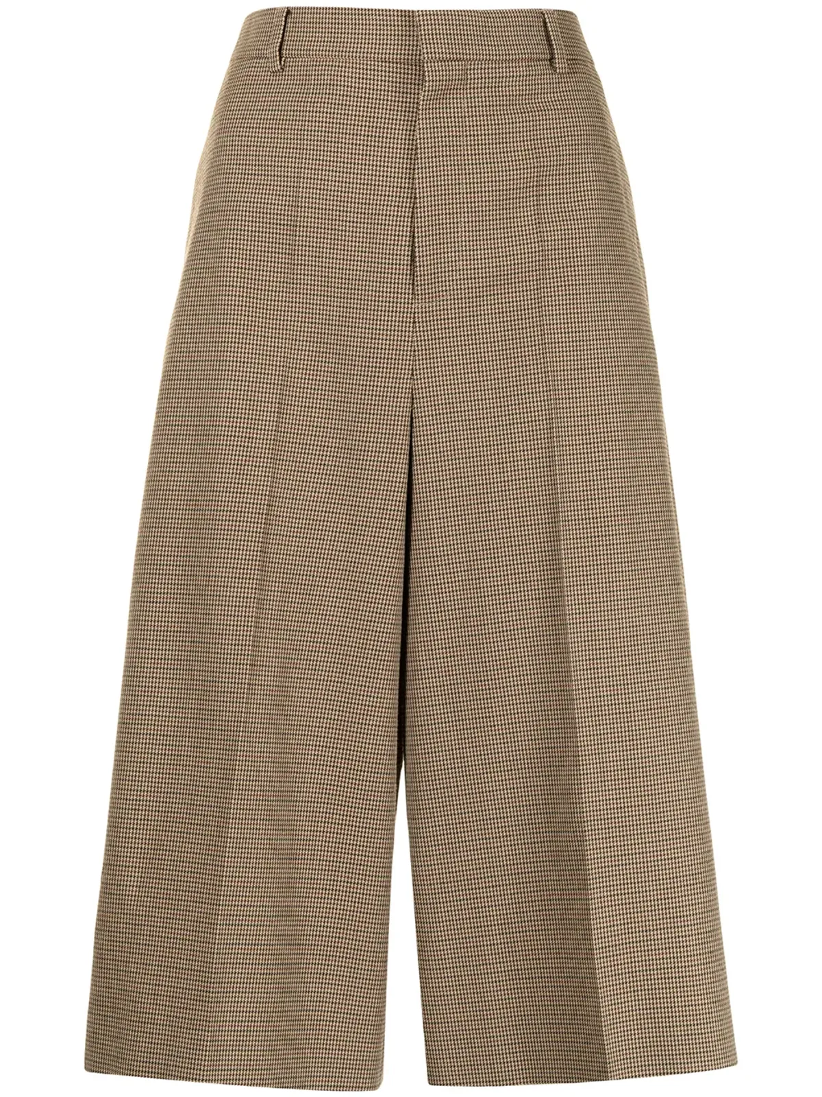 Celine Pre-Owned チェック柄ウールのキュロットパンツ - 画像1