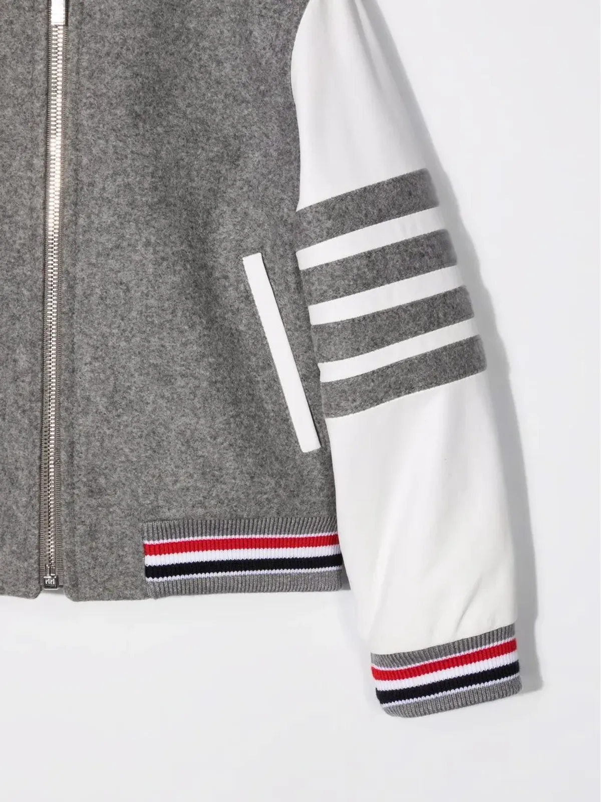 Thom Browne Kids ストライプ柄ボンバージャケット - 画像3