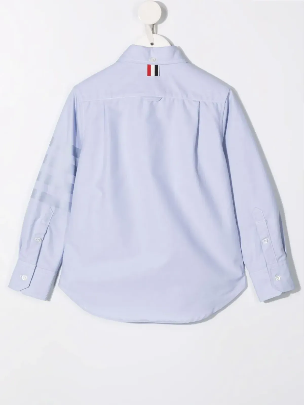 Thom Browne Kids ストライプ柄コットンシャツ ブルー - 画像2