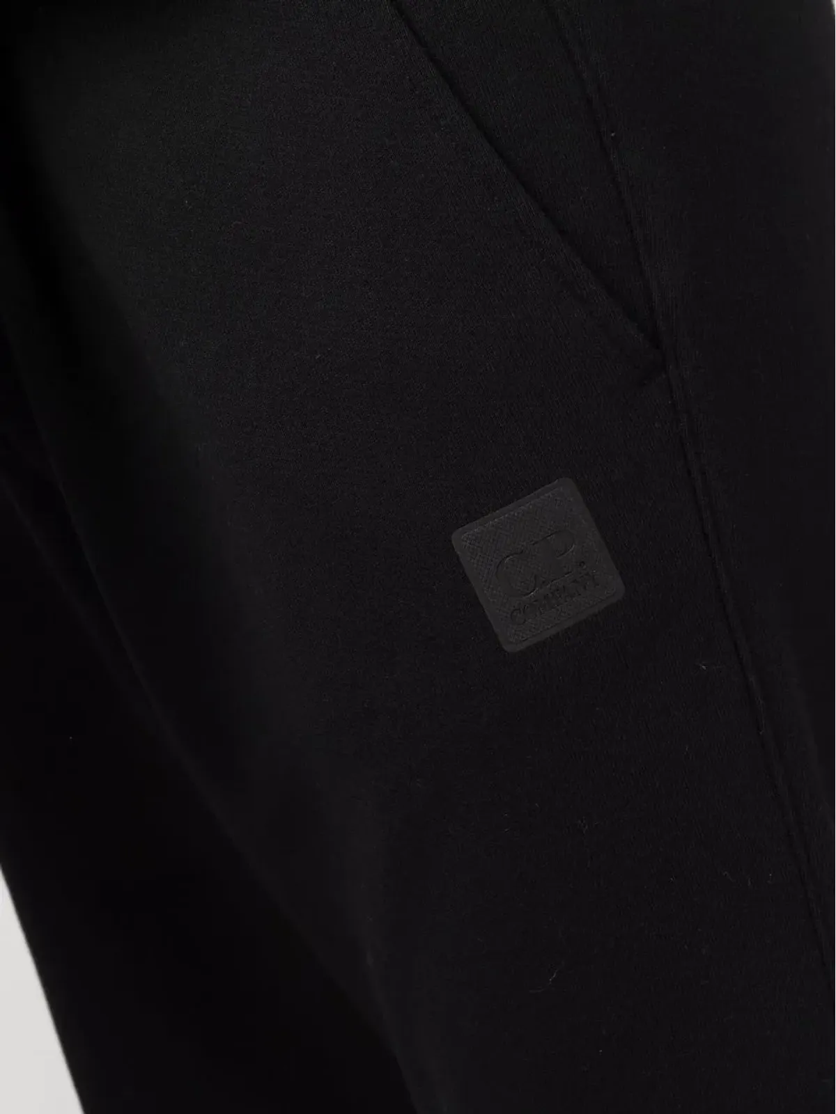 C.P. Company ドローストリングウエスト コットン トラックパンツ ブラック - 画像5
