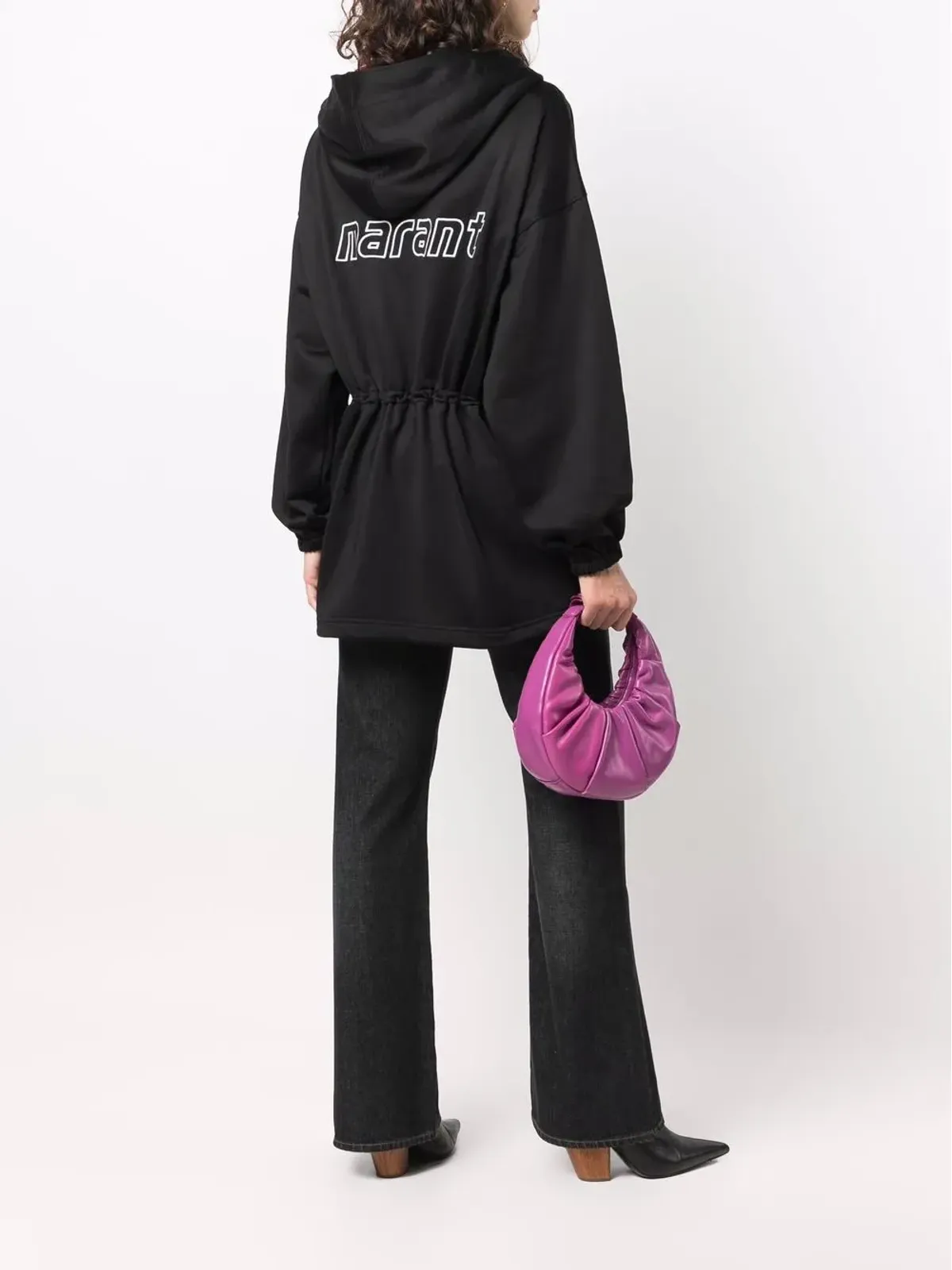 MARANT ÉTOILE ロゴプリントのフード付きジャケット - 画像2