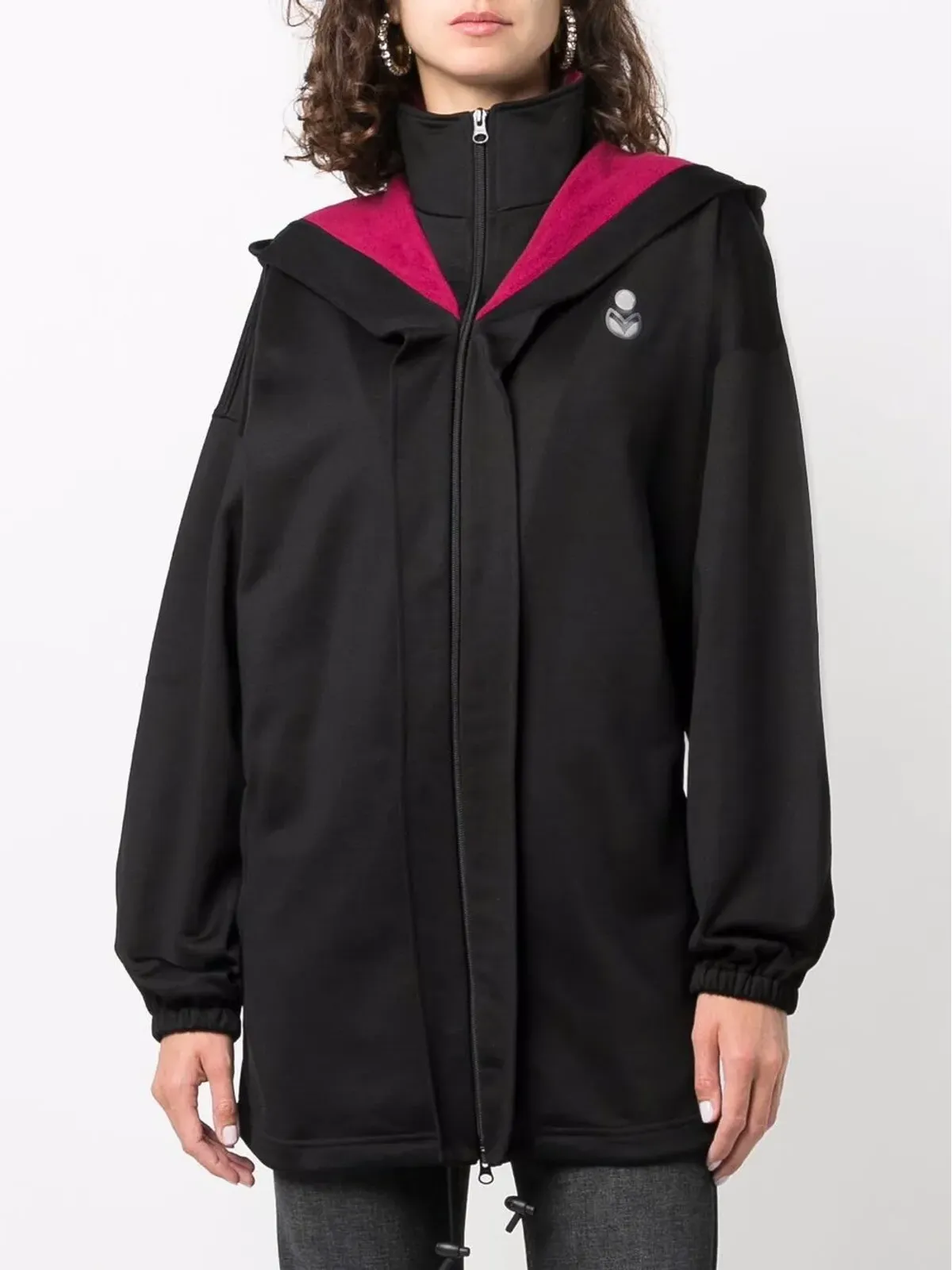 MARANT ÉTOILE ロゴプリントのフード付きジャケット - 画像3