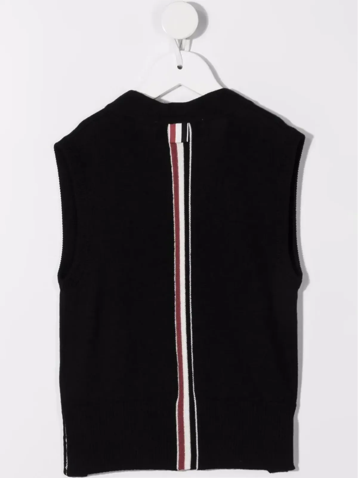 Thom Browne Kids ボタンアップ メリノ ベスト - 画像2