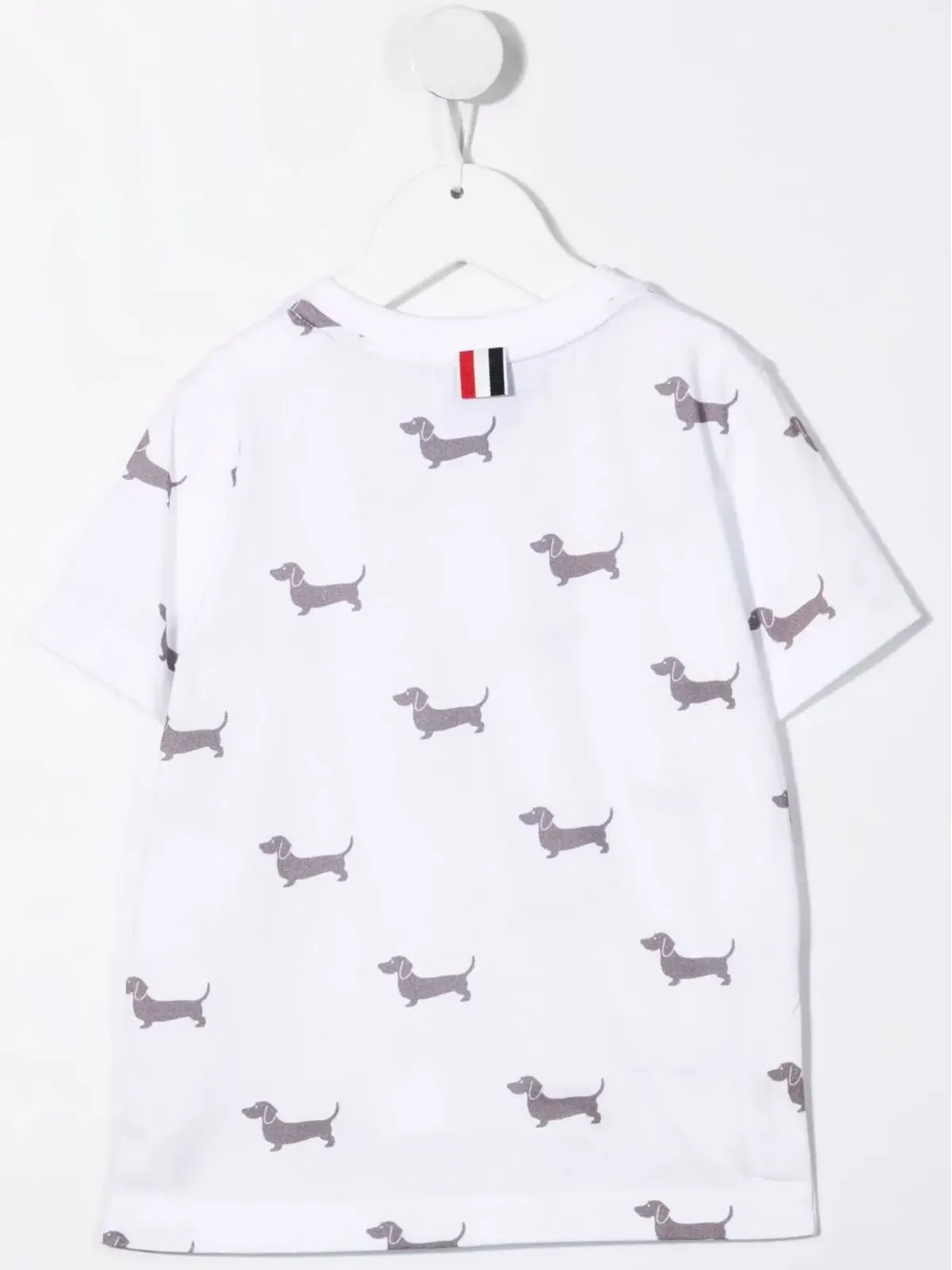 Thom Browne Kids 犬プリント コットン Tシャツ - White - 画像2
