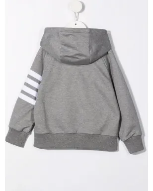 Thom Browne Kids ストライプ柄ジップ付きフーディー - サムネイル2