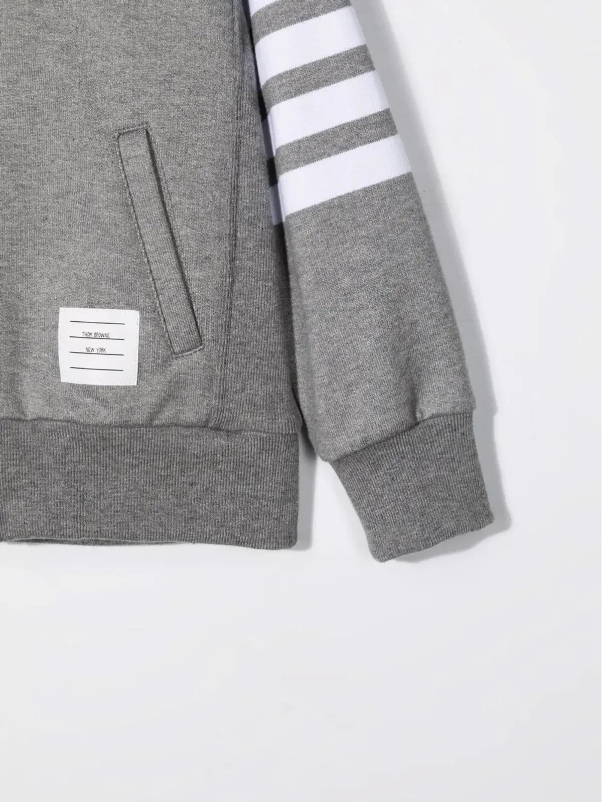 Thom Browne Kids ストライプ柄ジップ付きフーディー - 画像3