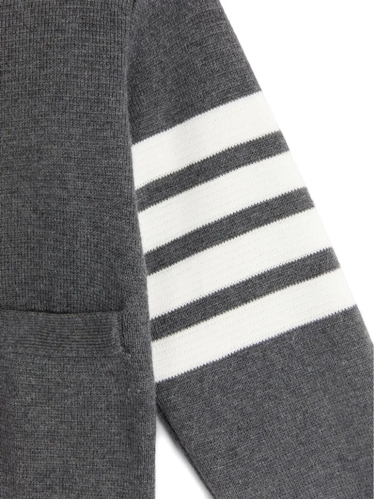 Thom Browne Kids ストライプ袖カーディガン - 画像4
