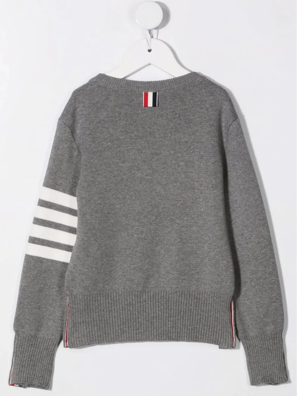 Thom Browne Kids ストライプ柄コットンセーター - グレー - 画像2