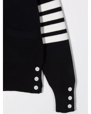 Thom Browne Kids ストライプ柄カーディガン - サムネイル3