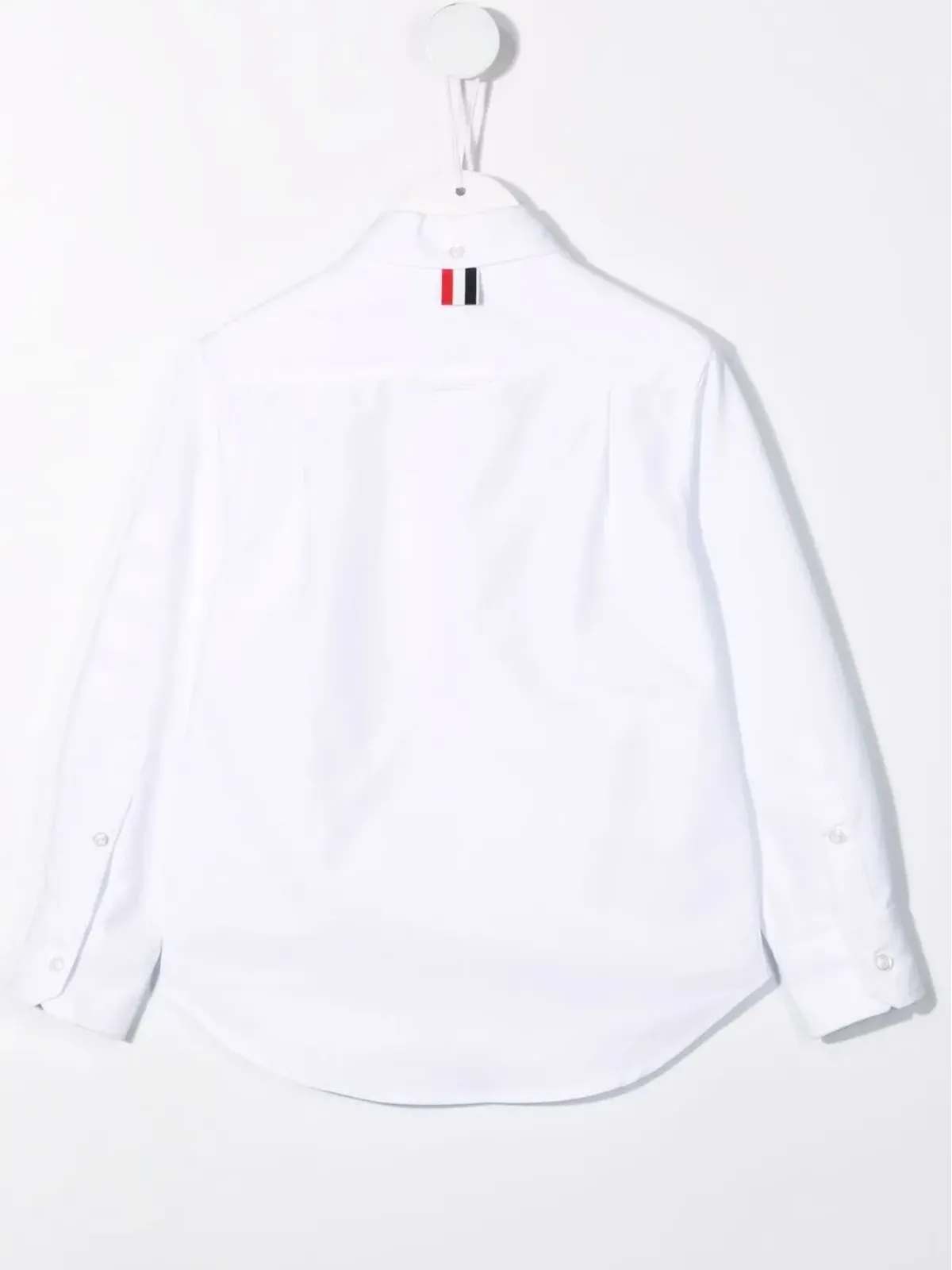 Thom Browne Kids ロゴタグ付きコットンシャツ - 画像2