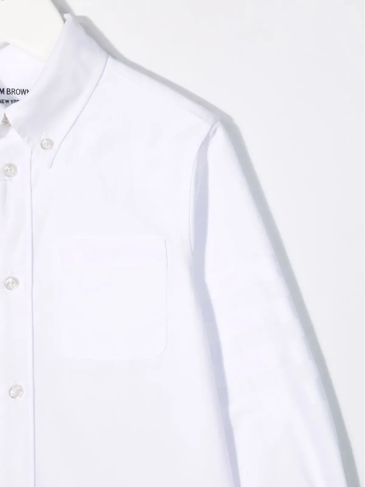 Thom Browne Kids ロゴタグ付きコットンシャツ - 画像3