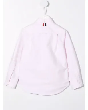 Thom Browne Kids ロゴプリント ボタンアップシャツ - サムネイル2