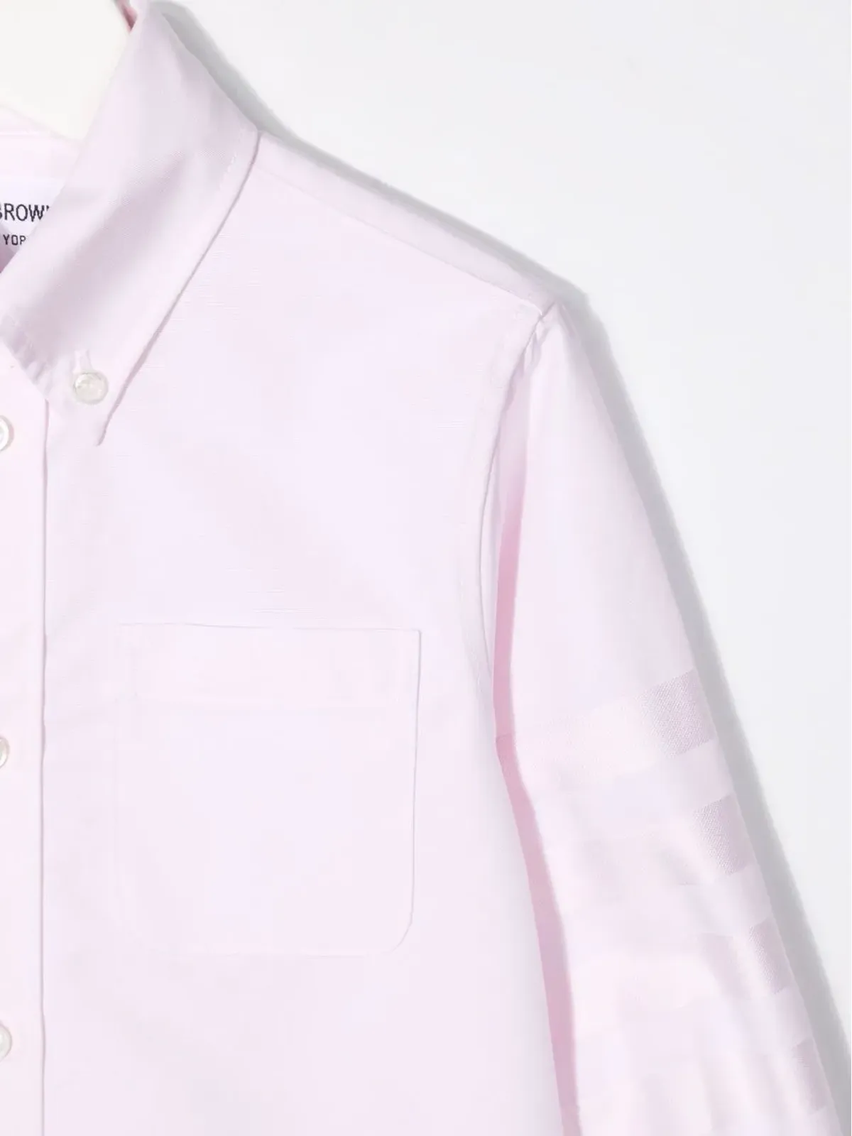Thom Browne Kids ロゴプリント ボタンアップシャツ - 画像3