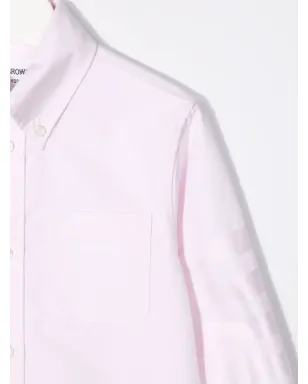Thom Browne Kids ロゴプリント ボタンアップシャツ - サムネイル3
