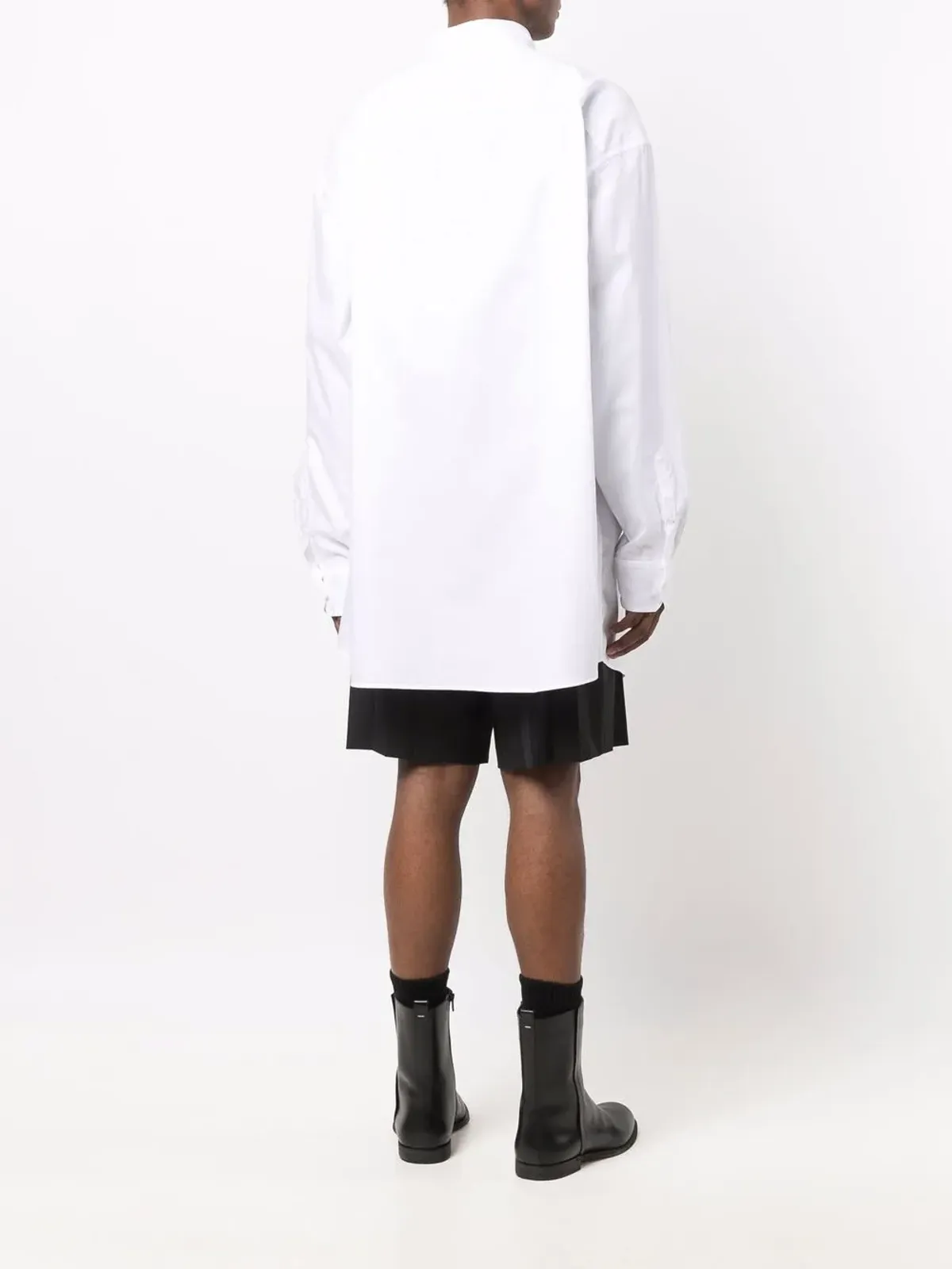 Maison Margiela ロング丈ボタンアップシャツ - 画像4
