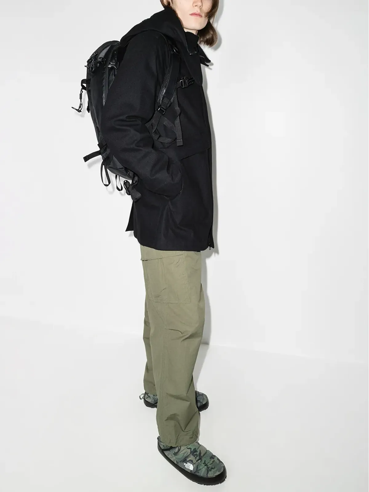 Stone Island コンパスパッチ付きフードジャケット - 画像5