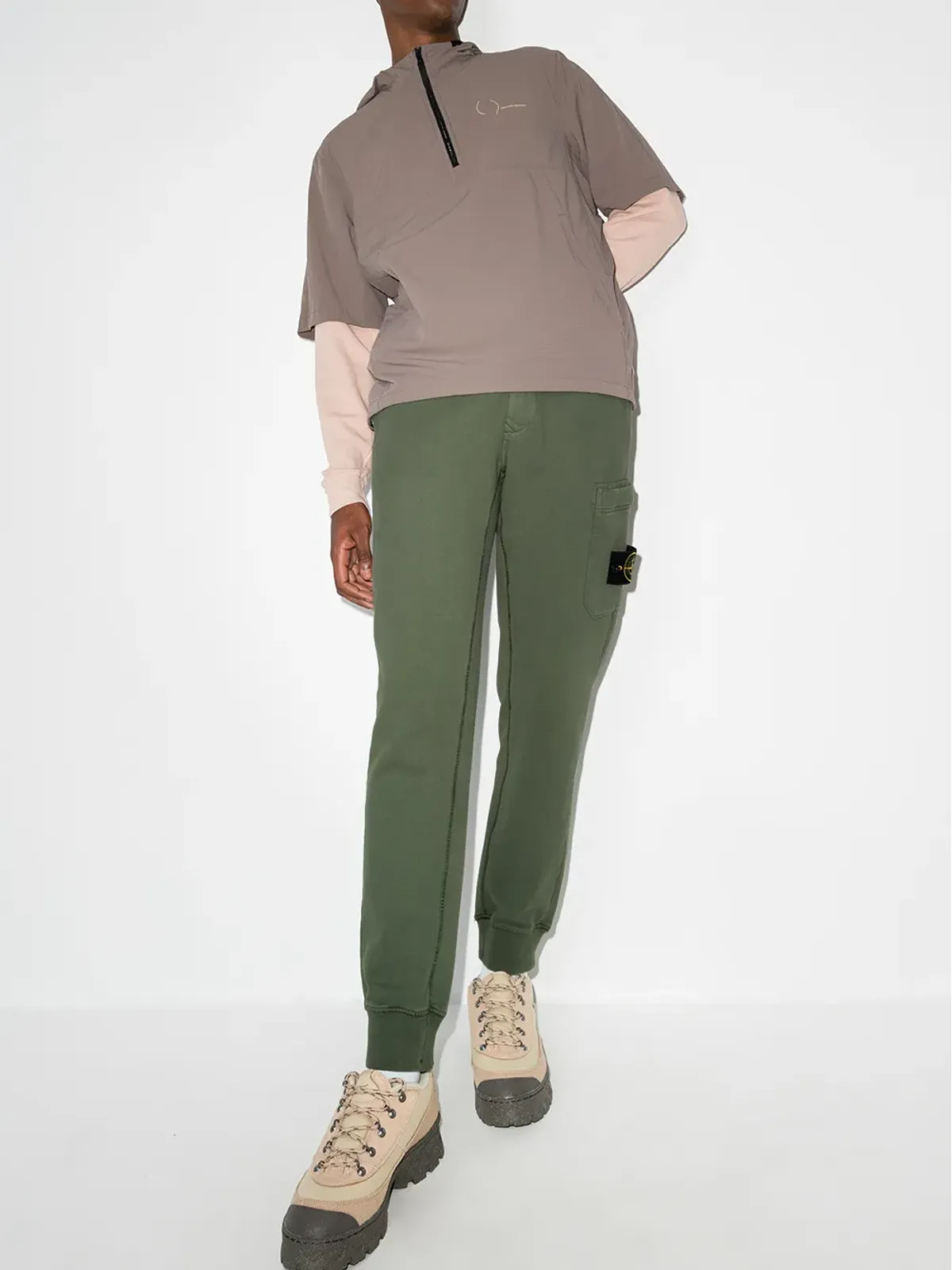 Stone Island テーパード ドローストリング トラックパンツ - 画像5