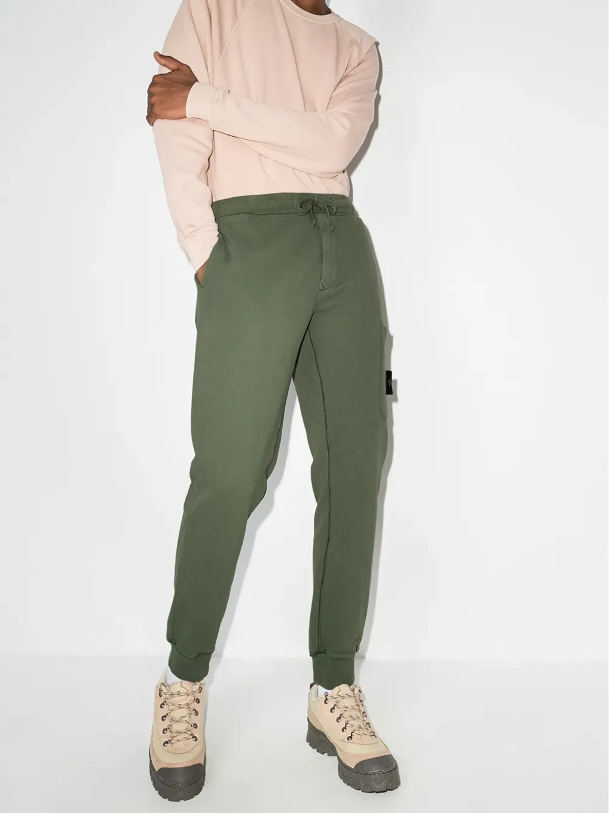 Stone Island テーパード ドローストリング トラックパンツ - 画像2