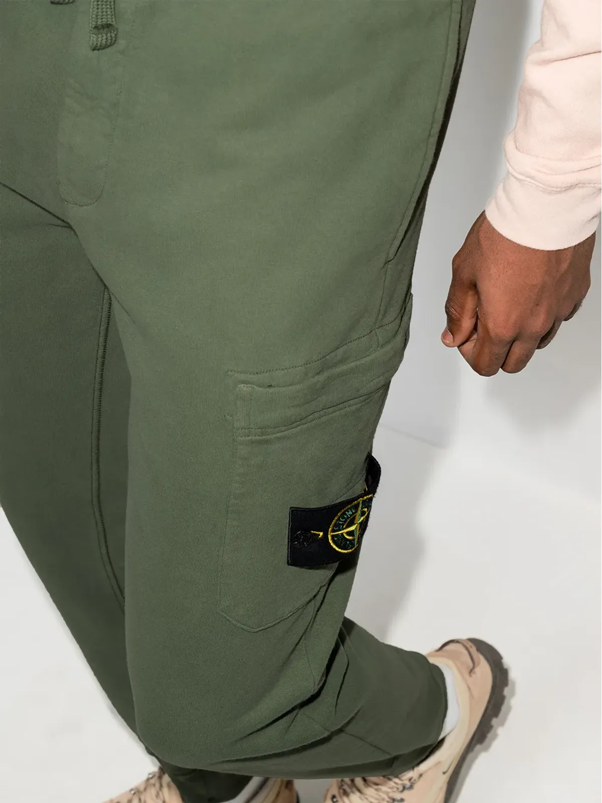 Stone Island テーパード ドローストリング トラックパンツ - 画像4