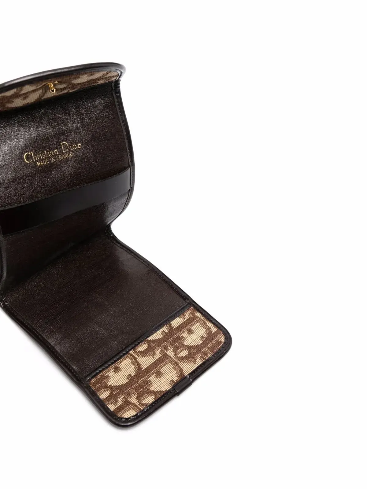 Christian Dior 1970年 トロッター チェックブック・クラッチ - 画像3