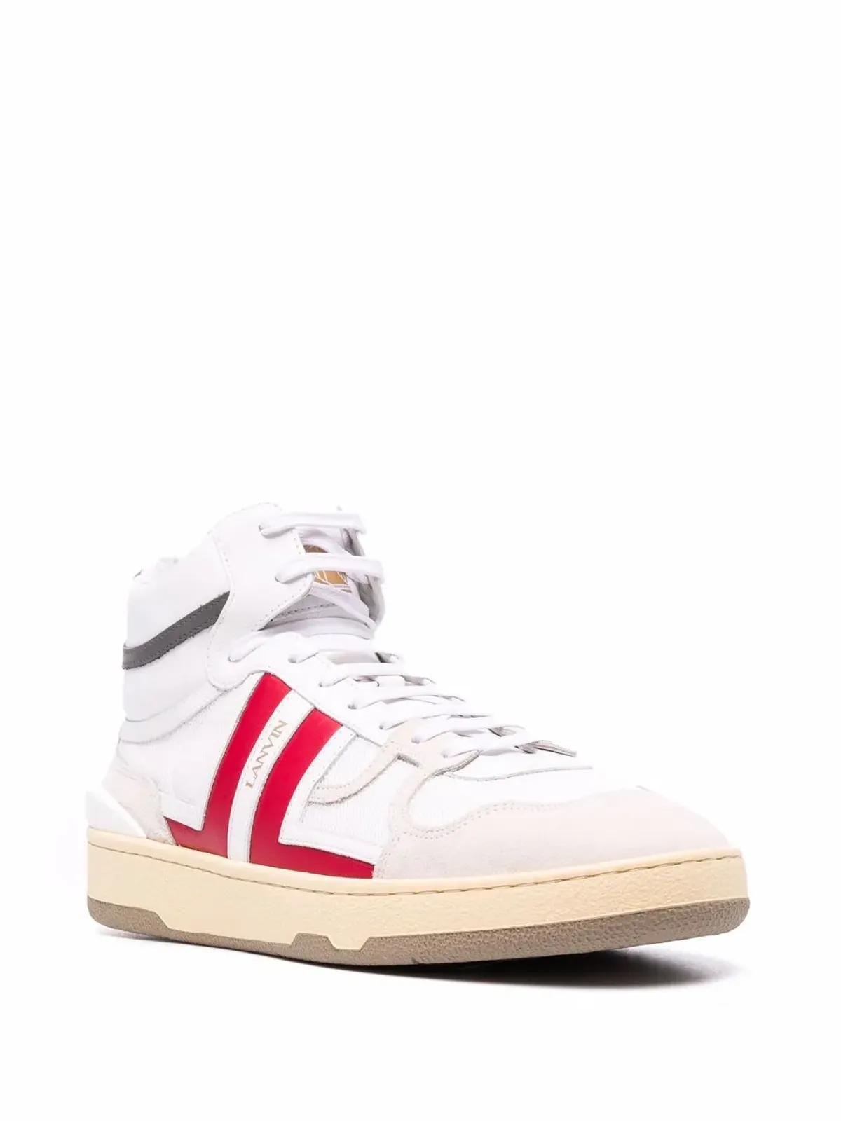 Lanvin ロゴパッチ レースアップスニーカー - 画像2