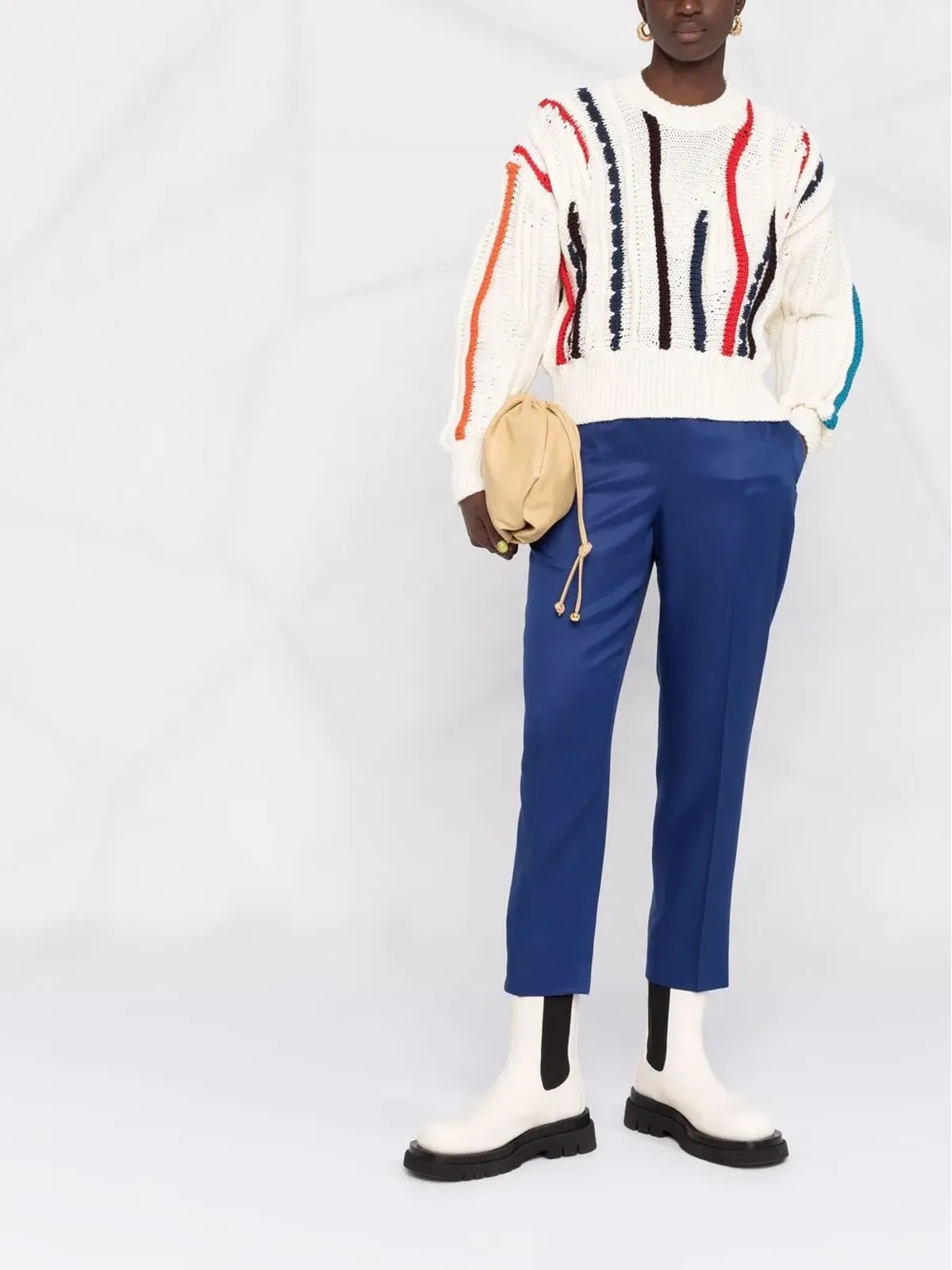 Ferragamo ストレートレッグ・シルクパンツ - ブルー - 画像2